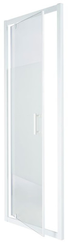 Pivot Shower Door Onega 70 cm, white/patterned