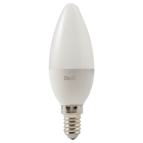 Diall LED Bulb C35 E14 5W 470lm, frosted, neutral white