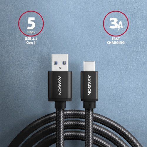 Axagon Cable USB-C to USB-A 3.2 Gen1 BUCM3-AM20AB