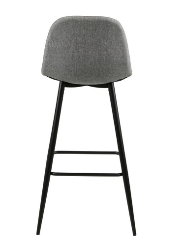 Bar Stool Wilma, light grey/black