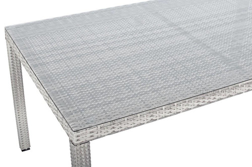 Outdoor Dining Table MALAGA, grey