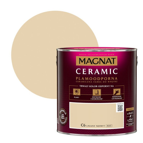 Magnat Ceramic Interior Ceramic Paint Stain-resistant 2.5l, linen nephrite