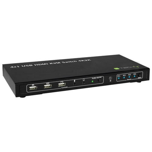 4-port HDMI/USB KVM Switch 4x1 with Audio