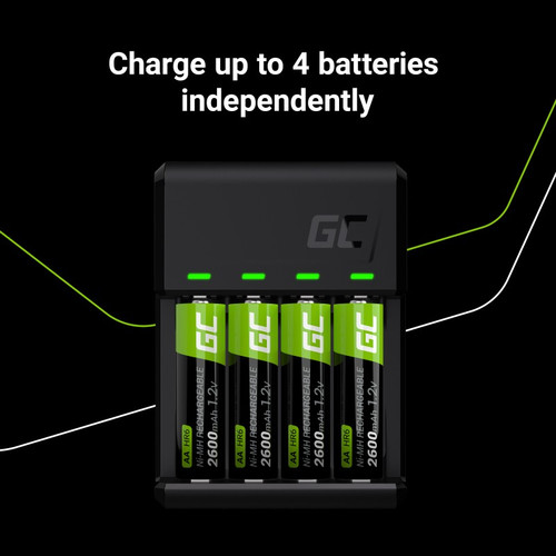 GreenCell GC VitalCharger Charger 4xAAA/HR03 800mAh