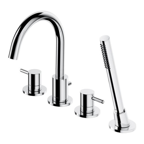 Omnires 4-hole Bath Mixer Tap Preston, chrome