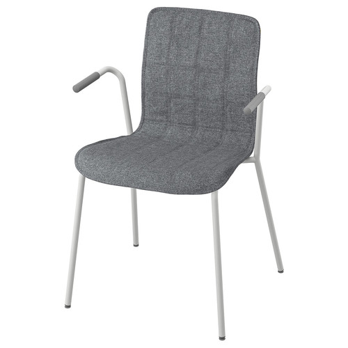 LÄKTARE Chair cover, Gunnared medium grey
