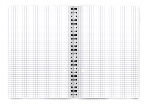 Spiral Notebook A5 Colors 100 Pages Squared 5pcs