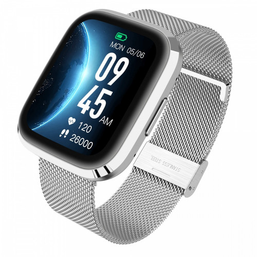 Garett Smartwatch GRC STYLE, silver steel