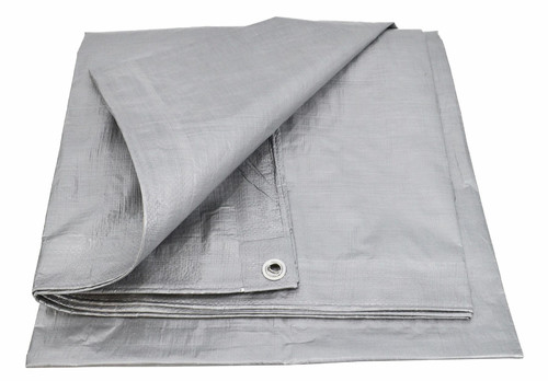 AwTools Tarpaulin 120g 4x5 m, silver