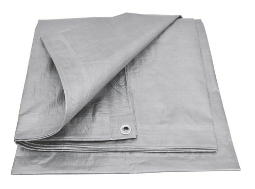 AwTools Tarpaulin 120g 20x20 m, silver