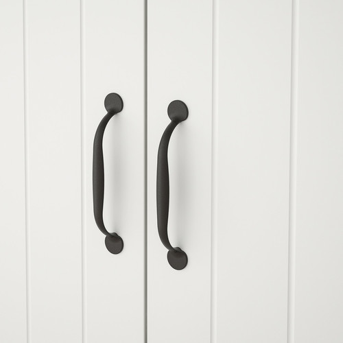 SKRUVBY Cabinet with doors, white, 70x90 cm