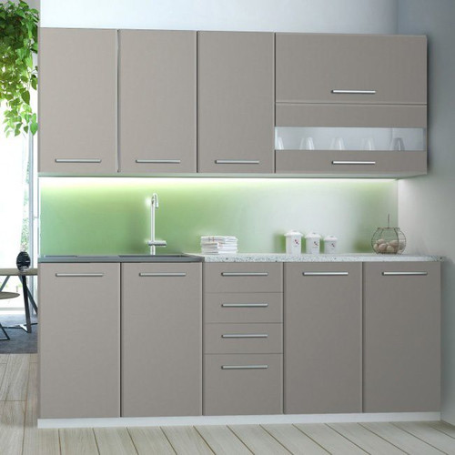 Kitchen Furniture Set Como 2 m, grey/patina