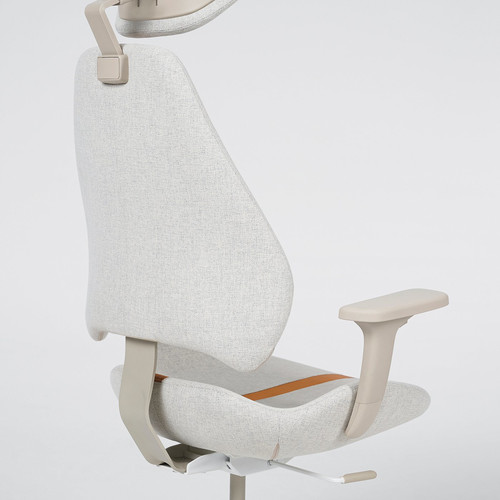 IDÅSEN / GRUPPSPEL Desk and chair, brown/beige, 120x70 cm