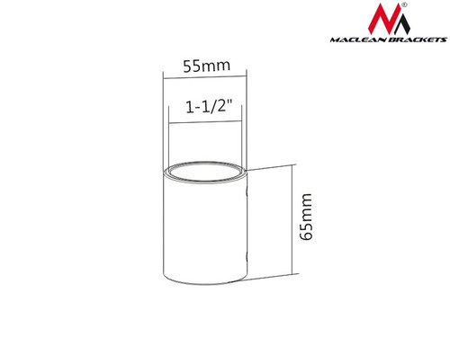 MacLean Joint Tube for LCD Ceiling Mount 50kg MC-709