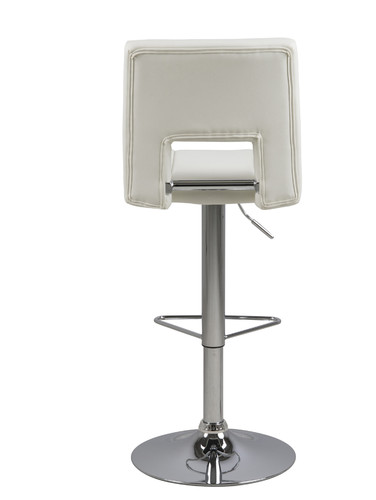 Bar Stool Sylvia, white/chrome
