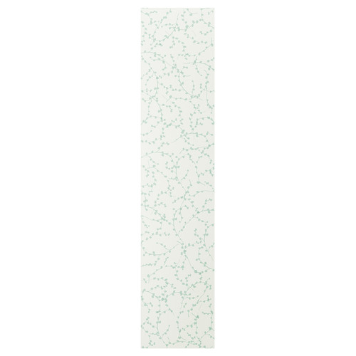 LINNABERG Door with hinges, white, 50x195 cm