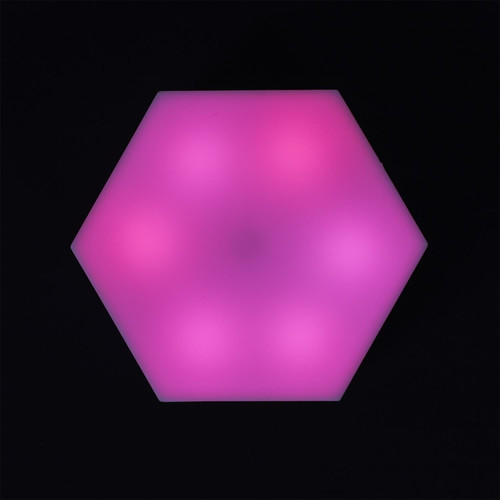 Set of 2 Wall Lamps Hexagonal 8.5x7.5cm, battery-powered
