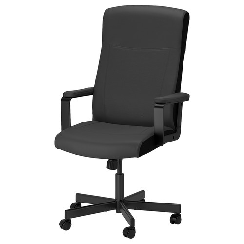 MILLBERGET Swivel chair, Murum black