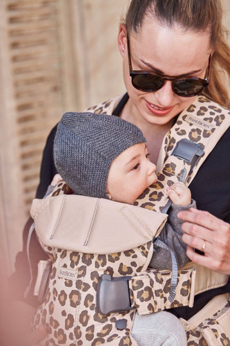 BABYBJÖRN - Baby Carrier ONE AIR, Beige/Leopard 0-36m