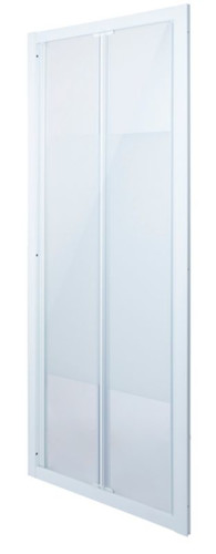 Bi-fold Shower Door Onega 80 cm, white/patterned