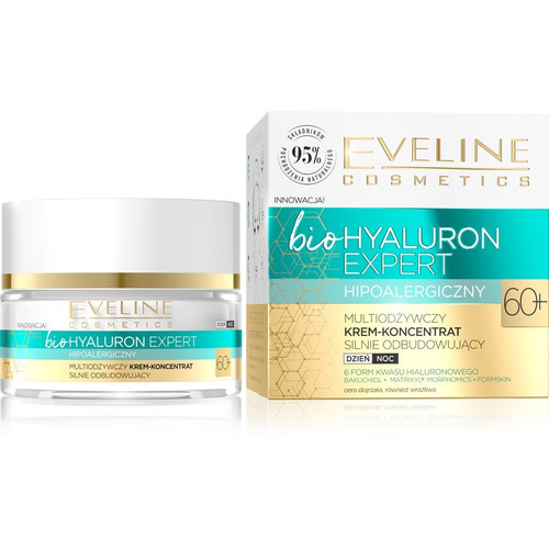 Eveline Bio Hyaluron Expert 60+ Multinourishing Concentrate-Cream Rebuilding Day & Night 50ml