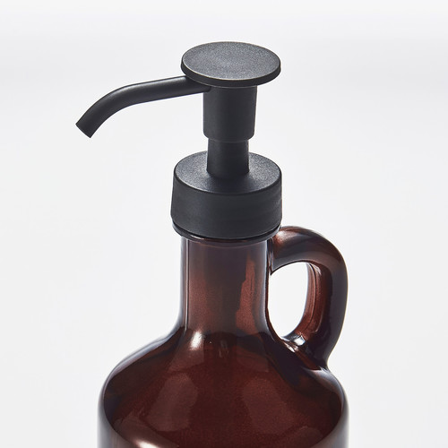 VÄLVÅRDAD Soap dispenser, brown