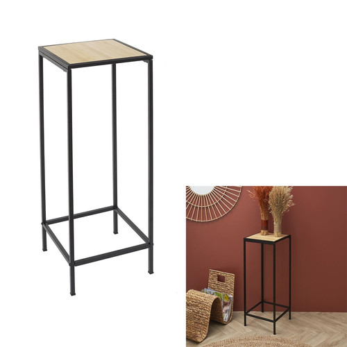Side Table Plant Stand Rosa 70cm, wood