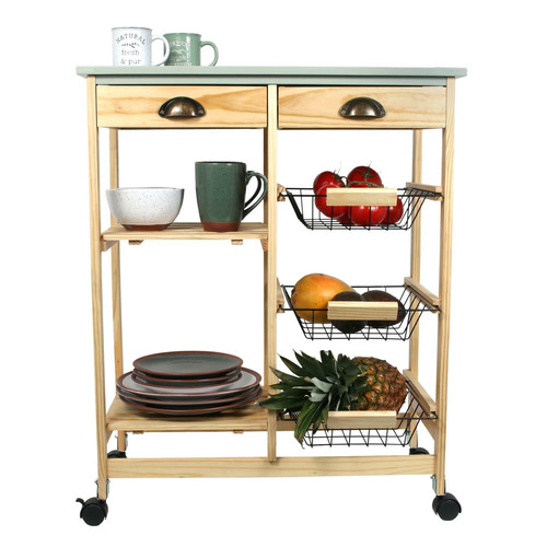 Kitchen Trolley Verdure, natural