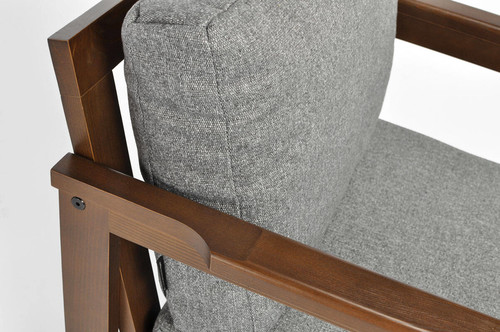 Outdoor Armchair BELLA, brown/graphite