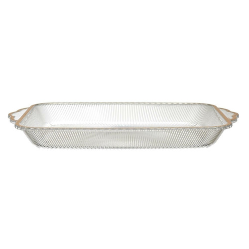 Tray Mirage 41cm, gold rim, plastic