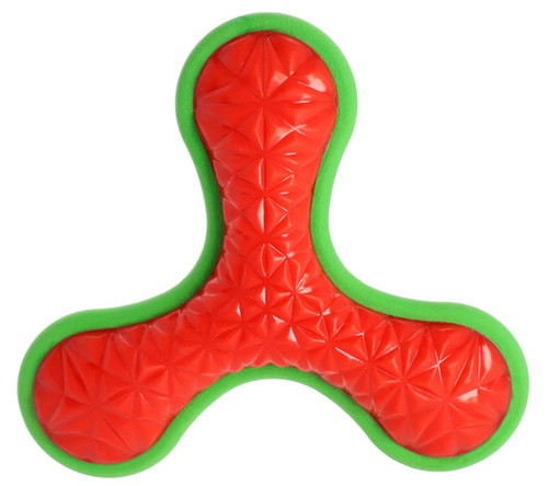 Dingo Dog Toy TPR Boomerang Tri 16.5cm