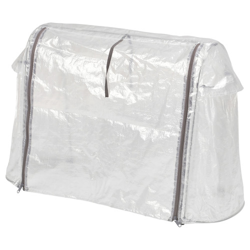 ASPAREN Cover for planter, outdoor/transparent white, 83x51x31 cm