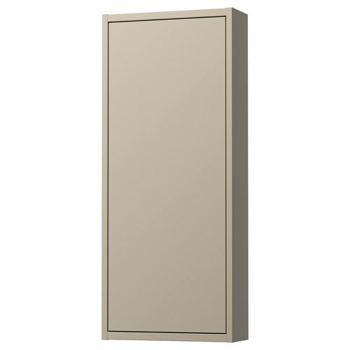 HAVBÄCK Wall cabinet with door, beige, 40x15x95 cm