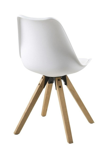 Chair Dima, faux leather, white