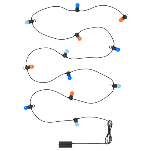 SOLVINDEN LED lighting chain with 12 bulbs, battery-operated/outdoor multicolour