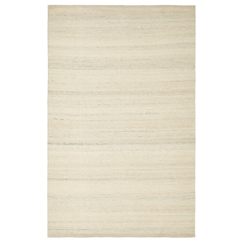 TIDTABELL Rug, flatwoven, beige, 133x195 cm