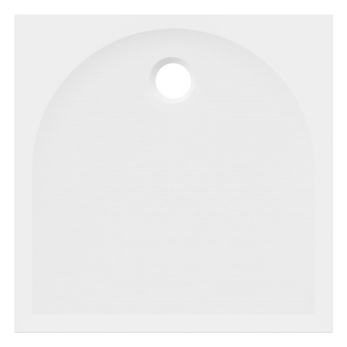 GoodHome Shower Tray Cavally, square, 90 cm, white