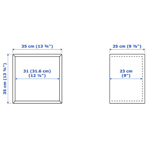 EKET Wall-mounted cabinet combination, multicolour/dark grey, 175x35x210 cm