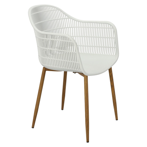 Chair Becker, white/natural