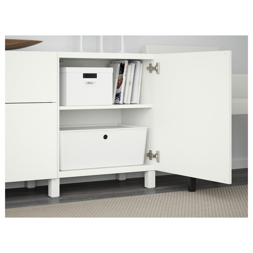 BESTÅ Storage combination with drawers, Lappviken white, 180x40x74 cm