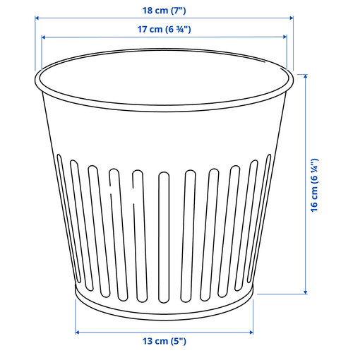 CITRONMELISS Plant pot, in/outdoor/grey, 15 cm