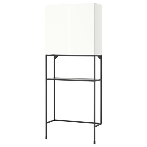 ENHET Storage combination, anthracite/white, 80x32x204 cm