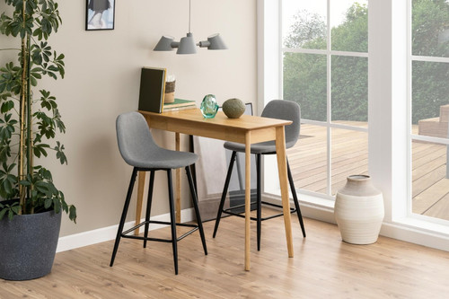 Bar Stool Wilma, light grey Calle/black