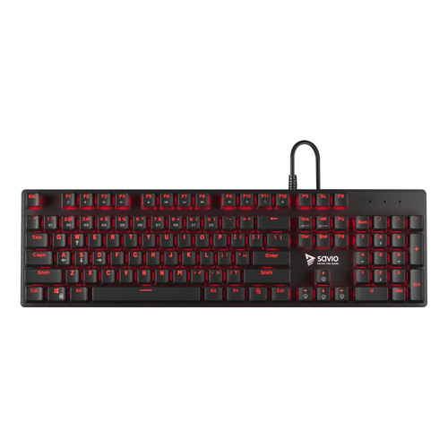 Savio Wired Keyboard Tempest RX Full Red