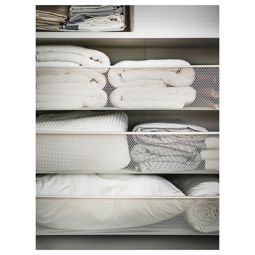 PAX / LINNABERG Wardrobe combination, white/patterned, 100x60x236 cm