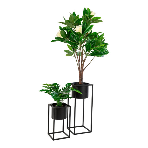 Plant Stands Set of 2pcs Marla, black