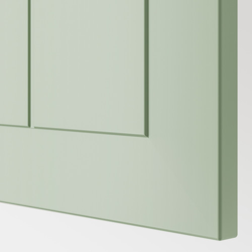 METOD / MAXIMERA Base cab f hob/2 fronts/3 drawers, white/Stensund light green, 80x60 cm