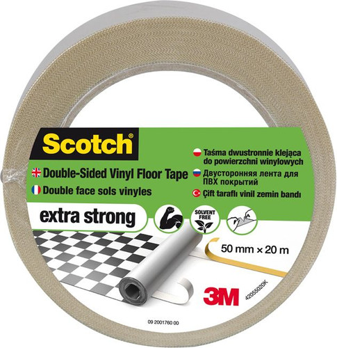 Scotch Double-sided Vinyl Floor Tape 50 mm x 20 m