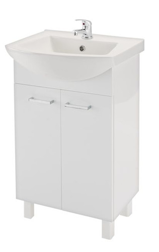 Cabinet with Wash-Basin Sat 50 cm, white