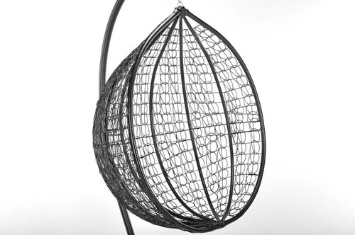 Hanging Cocoon Chair BAHAMA, in-/outdoor, black